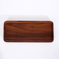 Black walnut breakfast plate, bread snack plate