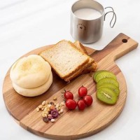 Silk wood pizza bread fruit plate