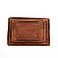 Black walnut breakfast plate, bread snack plate